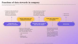 Data Subject Area Stewardship Model Powerpoint Presentation Slides Content Ready Multipurpose