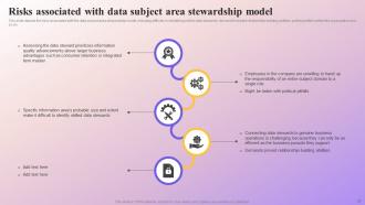 Data Subject Area Stewardship Model Powerpoint Presentation Slides Appealing Multipurpose