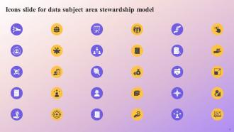 Data Subject Area Stewardship Model Powerpoint Presentation Slides Slides Graphical