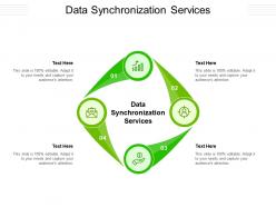 Data synchronization services ppt powerpoint presentation portfolio gridlines cpb