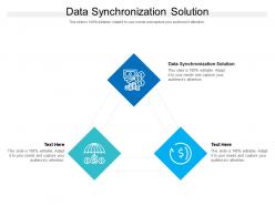 Data synchronization solution ppt powerpoint presentation icon aids cpb