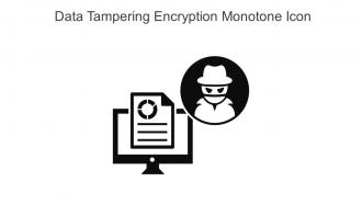 Data Tampering Encryption Monotone Icon In Powerpoint Pptx Png And Editable Eps Format