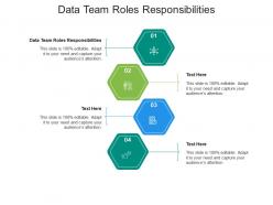 Data team roles responsibilities ppt powerpoint presentation summary background cpb