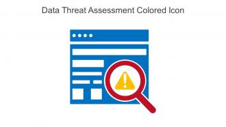 Data Threat Assessment Colored Icon In Powerpoint Pptx Png And Editable Eps Format
