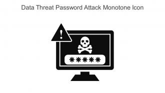 Data Threat Password Attack Monotone Icon In Powerpoint Pptx Png And Editable Eps Format