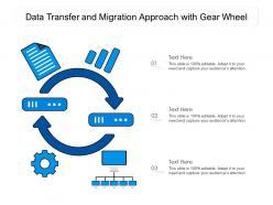 Data transfer and migration approach with gear wheel