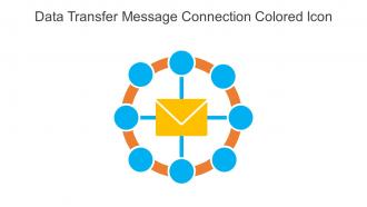 Data Transfer Message Connection Colored Icon In Powerpoint Pptx Png And Editable Eps Format
