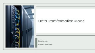 Data Transformation Model PPT Structure VA