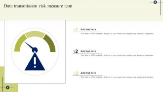 Data Transmission Risk Measure Icon