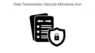 Data Transmission Security Monotone Icon In Powerpoint Pptx Png And Editable Eps Format