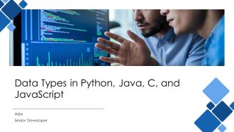 Data Types In Python Java C And Javascript PPT Outline AT