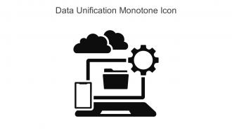 Data Unification Monotone Icon In Powerpoint Pptx Png And Editable Eps Format
