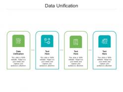 Data unification ppt powerpoint presentation layouts icon cpb