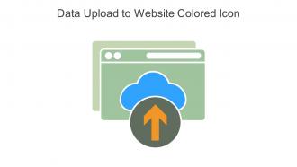 Data Upload To Website Colored Icon In Powerpoint Pptx Png And Editable Eps Format