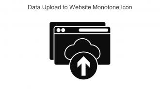 Data Upload To Website Monotone Icon In Powerpoint Pptx Png And Editable Eps Format