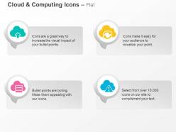 Data upload transfer cloud computing ppt icons graphics