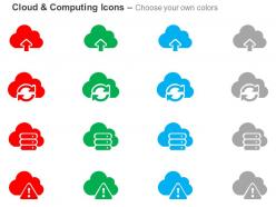 Data upload transfer cloud computing ppt icons graphics
