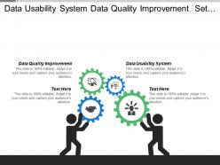 Data usability system data quality improvement set strategies