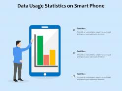 Data usage statistics on smart phone