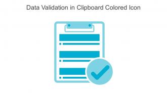 Data Validation In Clipboard Colored Icon In Powerpoint Pptx Png And Editable Eps Format