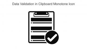 Data Validation In Clipboard Monotone Icon In Powerpoint Pptx Png And Editable Eps Format