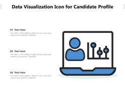 Data visualization icon for candidate profile
