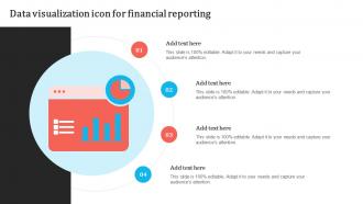 Data Visualization Icon For Financial Reporting