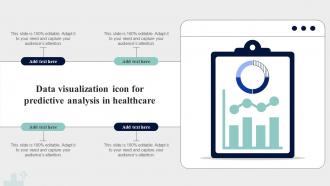 Data Visualization Icon For Predictive Analysis In Healthcare