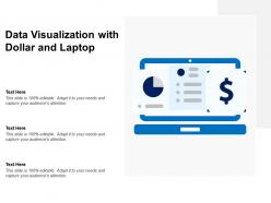 Data visualization with dollar and laptop