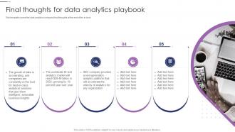 Data Visualizations Playbook Final Thoughts For Data Analytics Playbook
