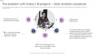 Data Visualizations Playbook The Problem With Todays BI Projects Data Analytics Playbook