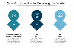 Data vs information vs knowledge vs wisdom ppt powerpoint presentation icon design ideas cpb