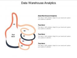 Data warehouse analytics ppt powerpoint presentation file master slide cpb