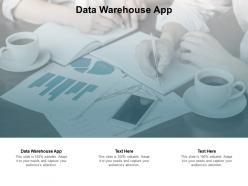 Data warehouse app ppt powerpoint presentation styles gridlines cpb