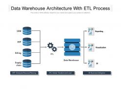 Data warehouse architecture with etl process
