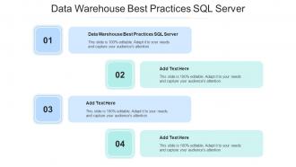 Data Warehouse Best Practices SQL Server In Powerpoint And Google Slides Cpb