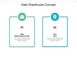 Data warehouse concept ppt powerpoint presentation infographic template graphics cpb