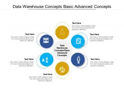 Data warehouse concepts basic advanced concepts ppt powerpoint presentation show design templates cpb