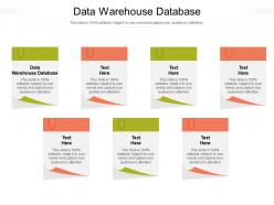 Data warehouse database ppt powerpoint presentation layouts professional cpb