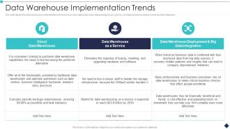 Data Warehouse Implementation Trends Analytic Application Ppt Sample