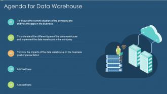 Data warehouse it agenda for data warehouse ppt slides introduction