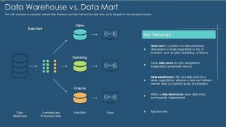 Data warehouse it data warehouse vs data mart ppt slides graphics download