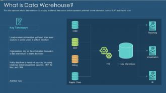 Data warehouse it what is data warehouse ppt styles summary