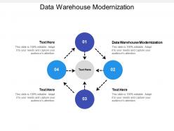 Data warehouse modernization ppt powerpoint presentation infographics graphics download cpb