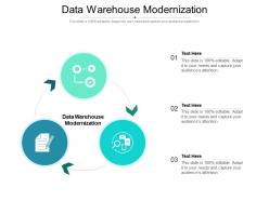 Data warehouse modernization ppt powerpoint presentation summary show cpb