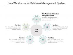 Data warehouse vs database management system ppt powerpoint presentation slides microsoft cpb