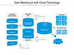 Data warehouse with cloud technology