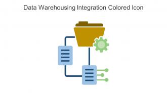 Data Warehousing Integration Colored Icon In Powerpoint Pptx Png And Editable Eps Format