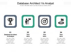 Database architect vs analyst ppt powerpoint presentation summary topics cpb