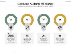 Database auditing monitoring ppt powerpoint presentation outline model cpb